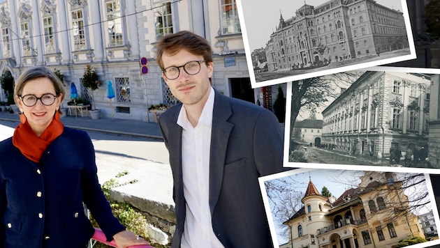 Barbara Stelzl-Marx und Mathias Egger vom Ludwig-Boltzmann-Institut für Kriegsfolgenforschung ...