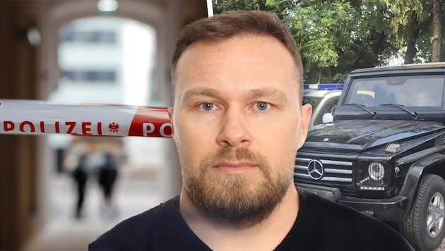 Der gepanzerte Mercedes (re.) von „Most Wanted“ Radoje Zvicer (Bild) ist nun im Polizeibesitz. ...
