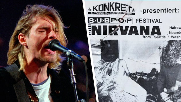 Vorarlberger Szenelegenden erinnern sich an Kurt Cobain und den Auftritt seiner Band Nirvana in ...