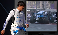 Schreckmoment für Alex Albon in Baku!