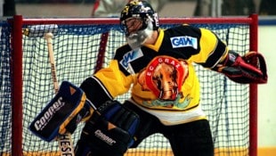 Michael Suttnig, der Onkel von 99ers-Goalie Patrick Grascher, hütete in den 1990er-Jahren das ...