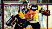 Michael Suttnig, der Onkel von 99ers-Goalie Patrick Grascher, hütete in den 1990er-Jahren das ...