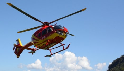 Der Notarzthubschrauber Heli 3 stand im Einsatz.
