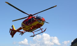 Der Notarzthubschrauber Heli 3 stand im Einsatz.