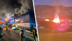 Mehrere Bereiche des Gebäudes standen in Vollbrand. Ein Feuerwehr-Großeinsatz war die Folge. 