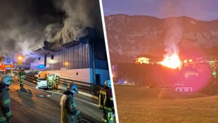 Mehrere Bereiche des Gebäudes standen in Vollbrand. Ein Feuerwehr-Großeinsatz war die Folge. 