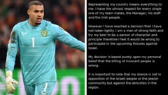 Gavin Bazunu wird der irischen Nationalmannschaft gegen Israel nicht zur Verfügung stehen.
