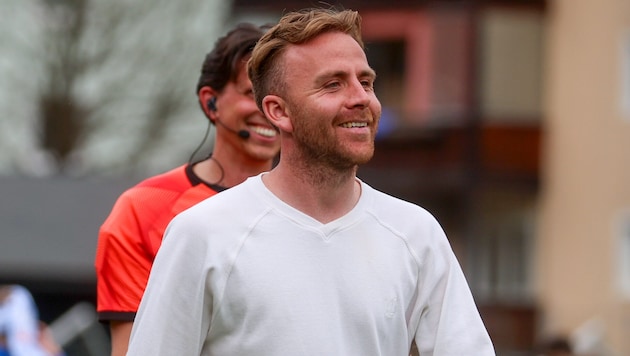 Hat derzeit gut Lachen: Grünau-Trainer Bernhard Huber-Rieder.