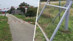 Der Bursche rammte das Tor mit höllischer Geschwindigkeit, es wurde aus der Verankerung ...