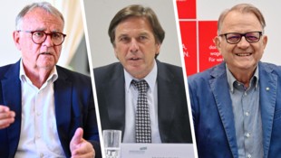 Mit Hans Niessl (li.), Franz Voves (mi.) und Peter Ambrozy (re.) sprechen sich gleich drei ...