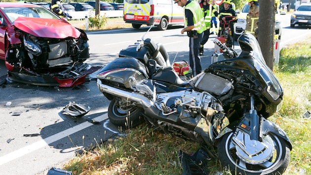 Ordentlich gekracht hat es auf der L190 in Rankweil.