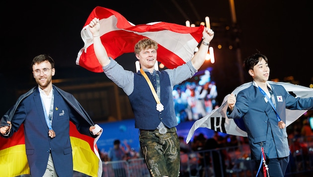 Vincent Track aus Tirol konnte über Silber in Verfahrens- und Prozesstechnik jubeln.