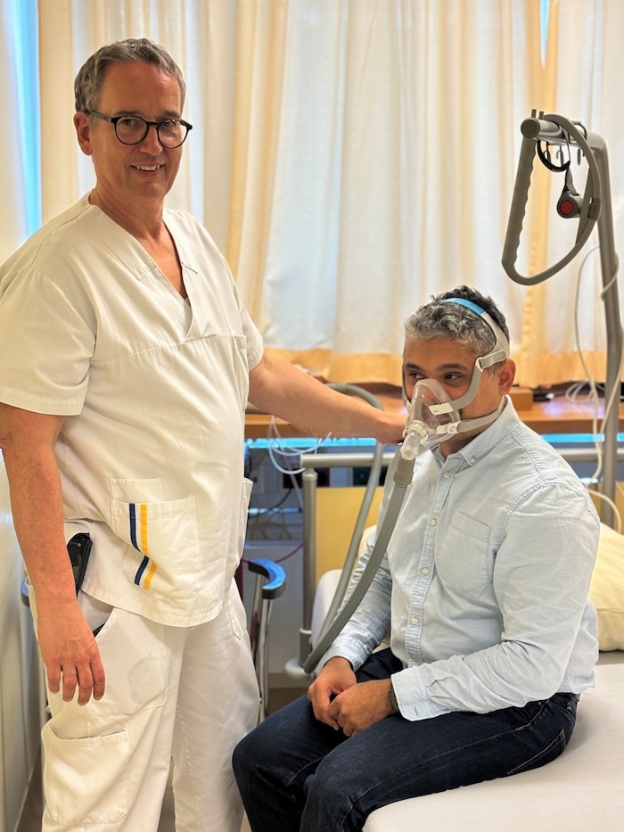 Auch Anästhesist Dr. Adrian Rusus (re.) schläft wieder gut