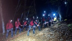 Am Tressenstein musste eine 79-Jährige in der Nacht auf Sonntag per Seilwinde vom Rettungsheli ...