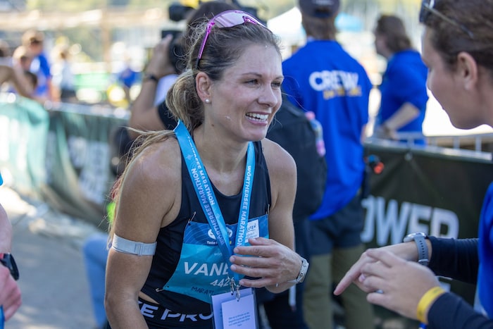Vanessa Setz vom VST Laas meisterte den Marathon in 2:59:35!