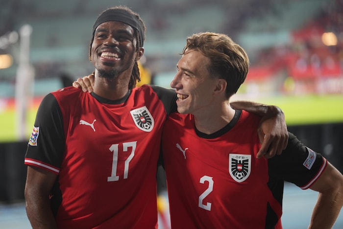 Carney Chukwuemeka (l.) und David Affengruber (r.)