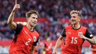 David Affengruber (li.) brachte das ÖFB-Team auf die Siegerstraße.