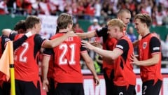 Großer Jubel bei Österreichs Teamspielern