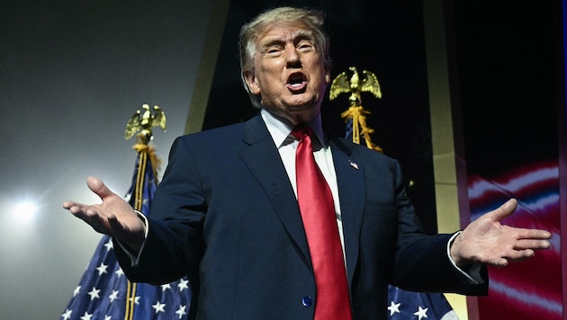 Donald Trump bei einer Midterms Convention der Republikaner in Dallas am 10. September