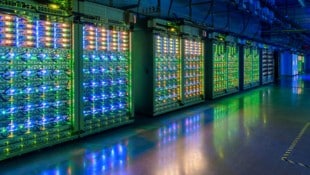 So sieht es in einer Serverfarm des US-Internetriesen Google aus.