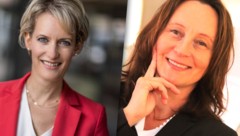Tanja Leitner (li.) übernimmt die Leitung der Bildungsdirektion. Isabella Penz verabschiedet ...