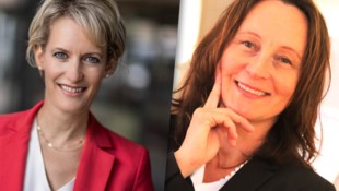 Tanja Leitner (li.) übernimmt die Leitung der Bildungsdirektion. Isabella Penz verabschiedet ...