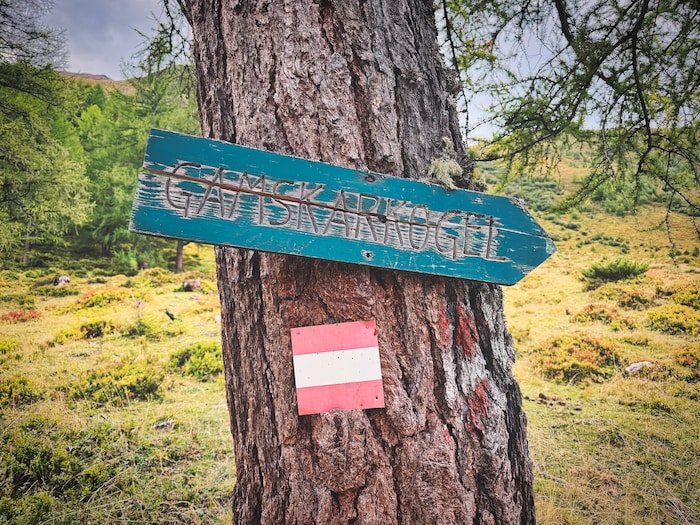 Der Weg zur Hütte ist hervorragend markiert.