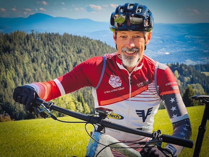 Bürgermeister Bernd Mara von Maria Lankowitz liebt das Radfahren.