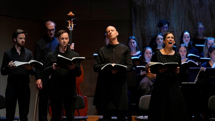 Die Solisten Johanna Zachhuber (Mezzo) Bernhard Landauer (Altus) Sebastian Taschner (Tenor) und ...