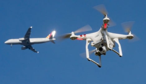 Bereits eine einzige Drohne kann den kompletten Flugverkehr im Land auf einen Streich lahmlegen.