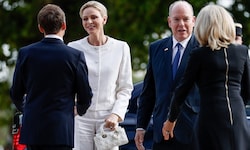 Très chic, Charlène! Die monegassische Fürstin zog beim Treffen mit Papst Leo XIV. in Metz alle ...