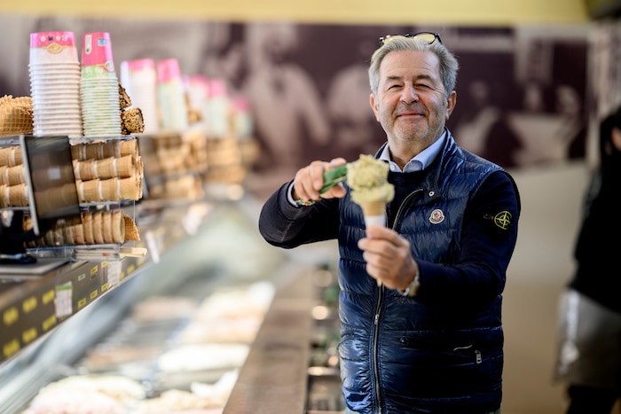 Silvio Molin Pradel, Chef des Eissalon Schwedenplatz, ist mit der vergangenen Saison sehr ...