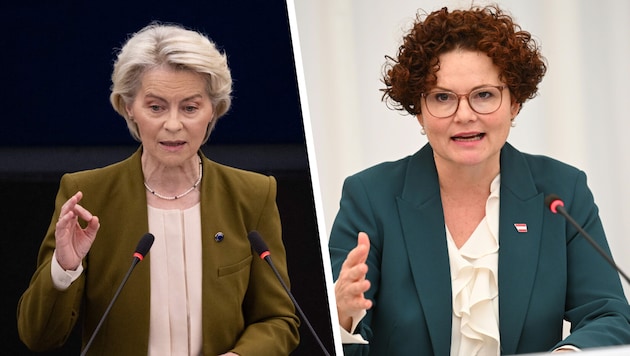CDU-Politikerin und EU-Kommissionspräsidentin Ursula von der Leyen wird von Staatssekretärin ...