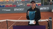 Julia Grabher jubelte in Tolentino über ihren dritten Titel bei einem WTA 125er-Turnier – ihren ...