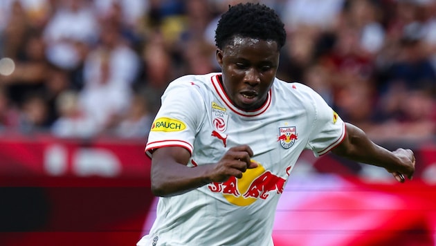Aboubacar Camara zeigt in dieser Saison für Red Bull Salzburg auf.