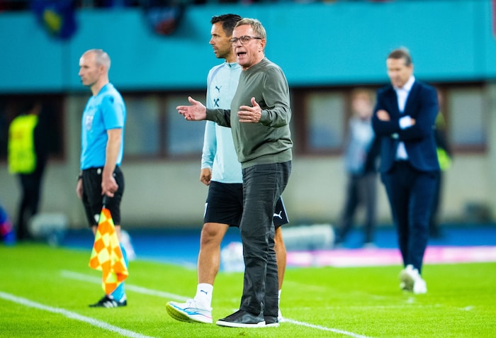 Ralf Rangnick beim Nations-League-Spiel gegen den Kosovo