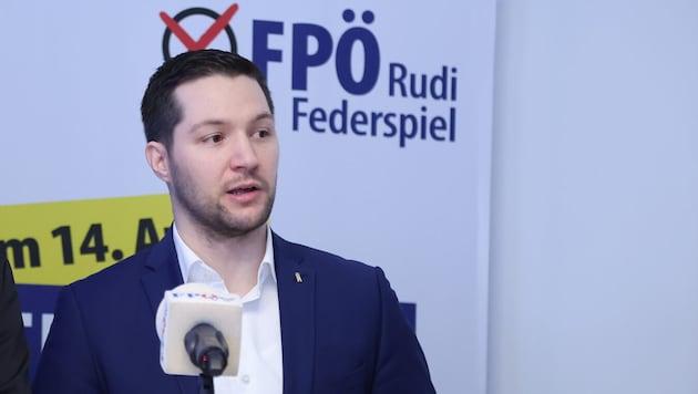 Der FPÖ-Politiker Fabian Walch hier auf einem Archivbild.