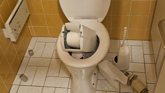 Die WC-Anlagen in Jennersdorf wurden verwüstet.