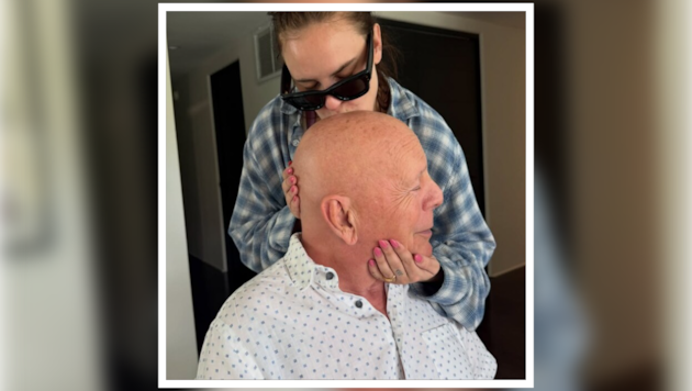 Ein Foto, das berührt, veröffentlicht von Tochter Tallulah, die ihren Papa Bruce Willis einen ...