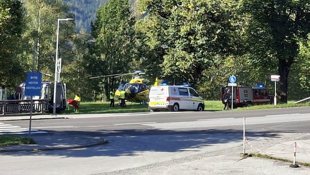 Der Hubschrauber C15 brachte den Verunglückten in ein Spital.