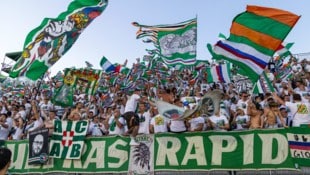 Die Ultras Rapid scheinen noch einmal mit einem grünen Auge davongekommen zu sein …