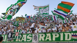 Die Ultras Rapid scheinen noch einmal mit einem grünen Auge davongekommen zu sein …