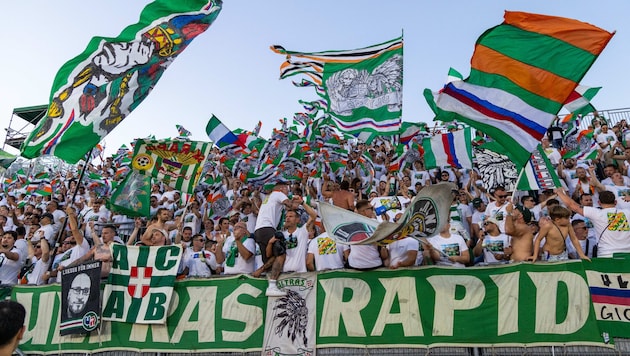 Die Ultras Rapid scheinen noch einmal mit einem grünen Auge davongekommen zu sein …