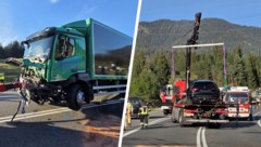 Die B179 war im Bereich zwischen Reutte-Süd und Reutte Nord für die Dauer der Unfallaufnahme für ...