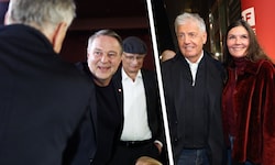 Der jetzige und der vielleicht künftige SPÖ-Chef am Dienstagabend bei der Premiere des Films ...