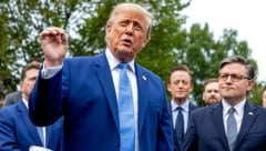 US-Präsident Donald Trump empfing die Chefs von KI-Unternehmen, um mit ihnen über die ...
