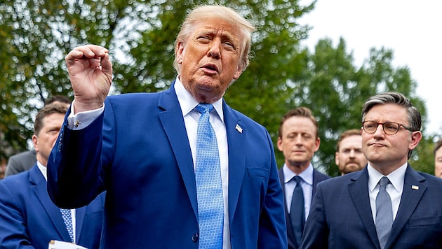 US-Präsident Donald Trump empfing die Chefs von KI-Unternehmen, um mit ihnen über die ...