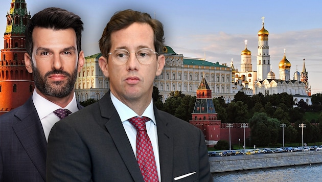 Propaganda im Sinne Russlands wird Teufel (li.) und Landbauer vorgeworfen.