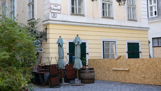Das Lokal Brezl Gwölb ist seit dem Teileinsturzes des Hauses in der Färbergasse geschlossen.