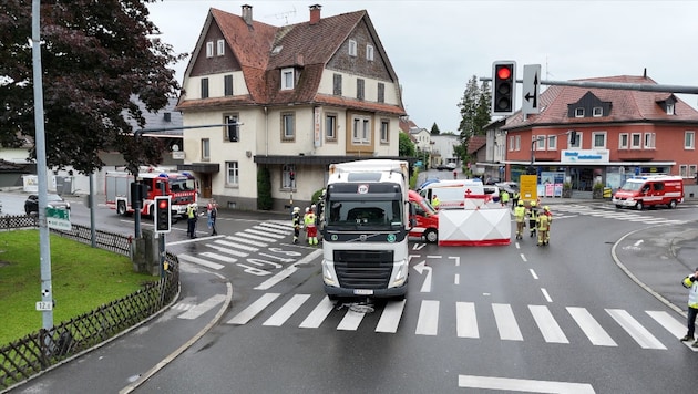 Erst im Juni ereignete sich ein tödlicher Verkehrsunfall in Lustenau. Ein Lkw hatte eine ...